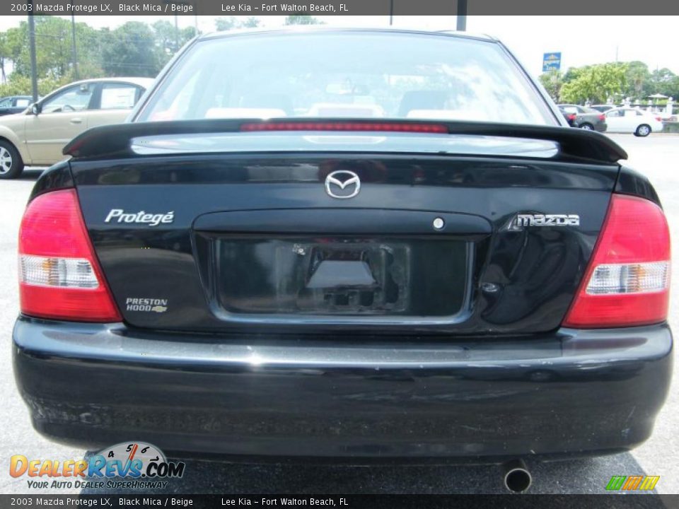 2003 Mazda Protege LX Black Mica / Beige Photo #4