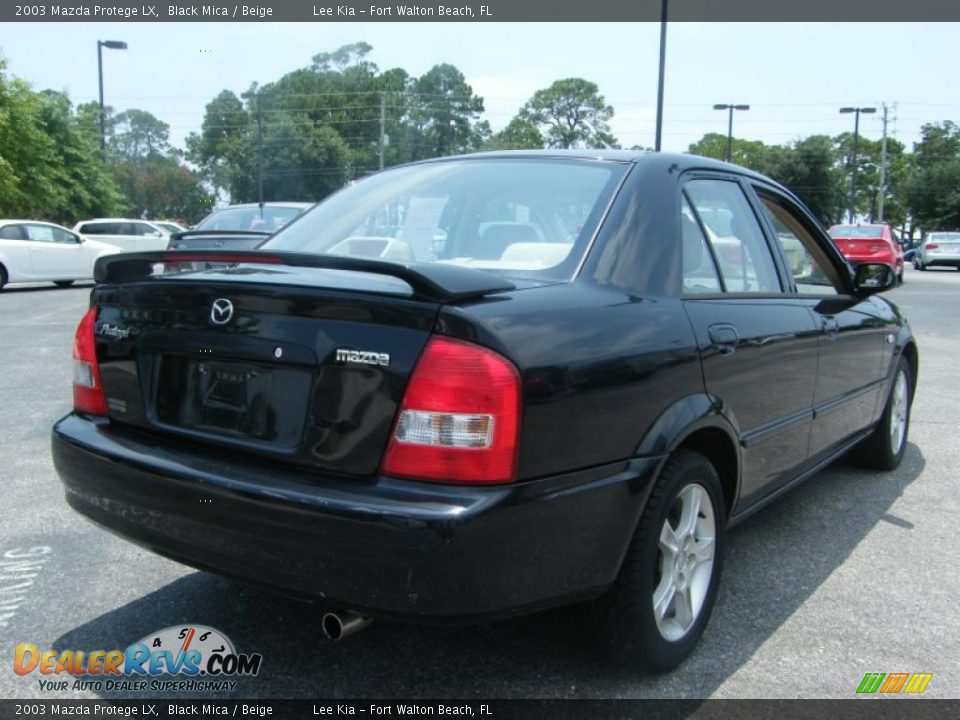 2003 Mazda Protege LX Black Mica / Beige Photo #5