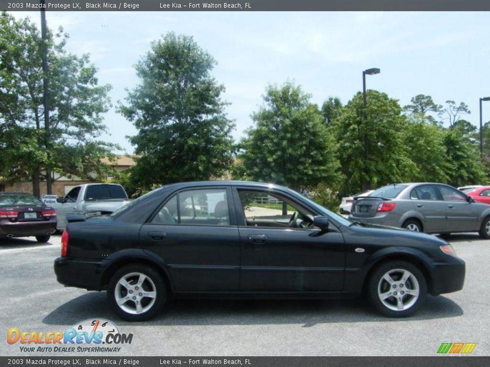 2003 Mazda Protege LX Black Mica / Beige Photo #6