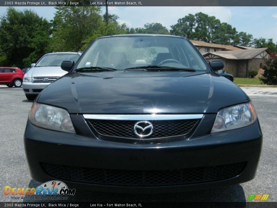 2003 Mazda Protege LX Black Mica / Beige Photo #8