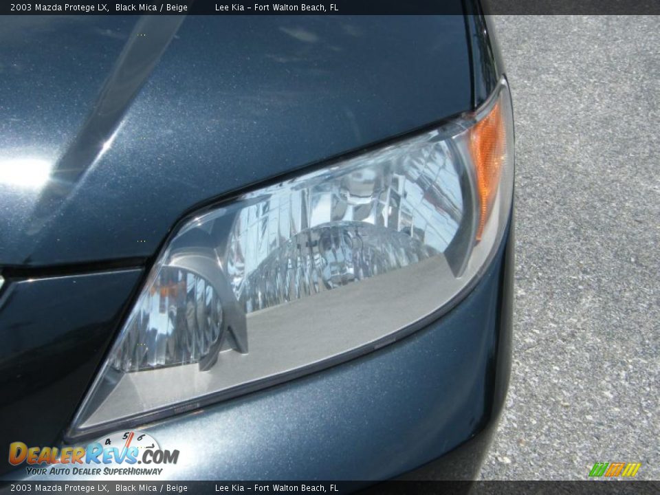 2003 Mazda Protege LX Black Mica / Beige Photo #9