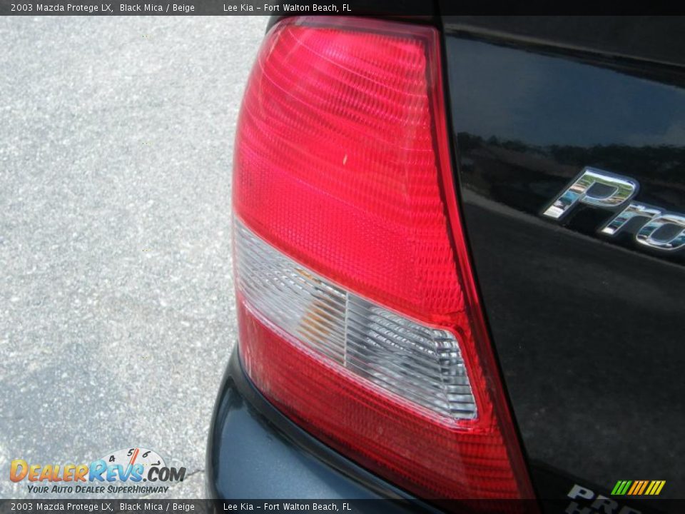 2003 Mazda Protege LX Black Mica / Beige Photo #10