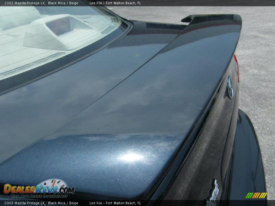 2003 Mazda Protege LX Black Mica / Beige Photo #11