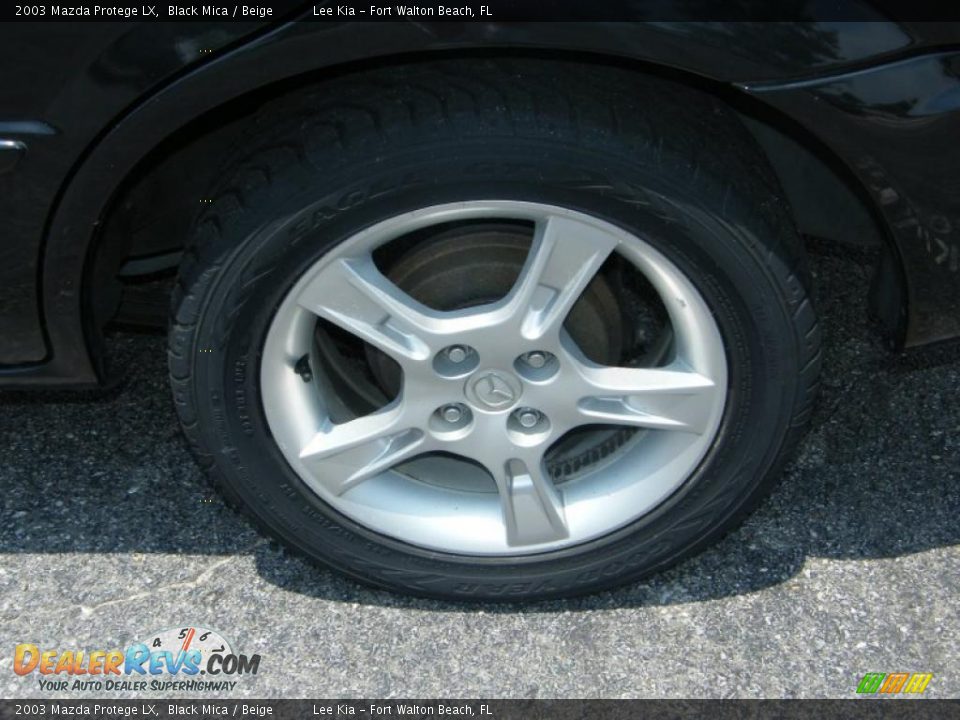 2003 Mazda Protege LX Black Mica / Beige Photo #12