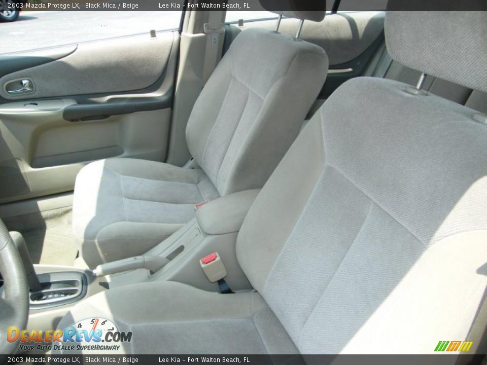 2003 Mazda Protege LX Black Mica / Beige Photo #15