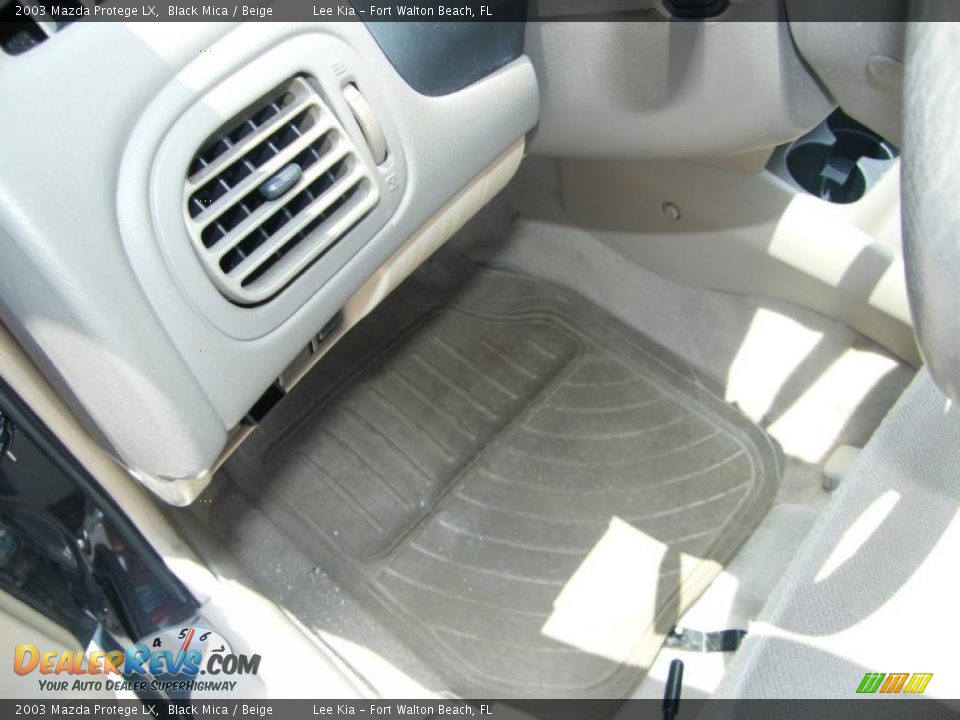 2003 Mazda Protege LX Black Mica / Beige Photo #17