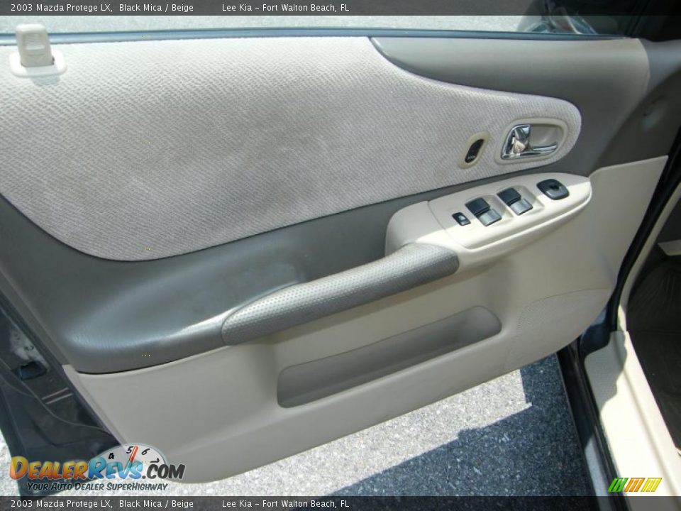 2003 Mazda Protege LX Black Mica / Beige Photo #18