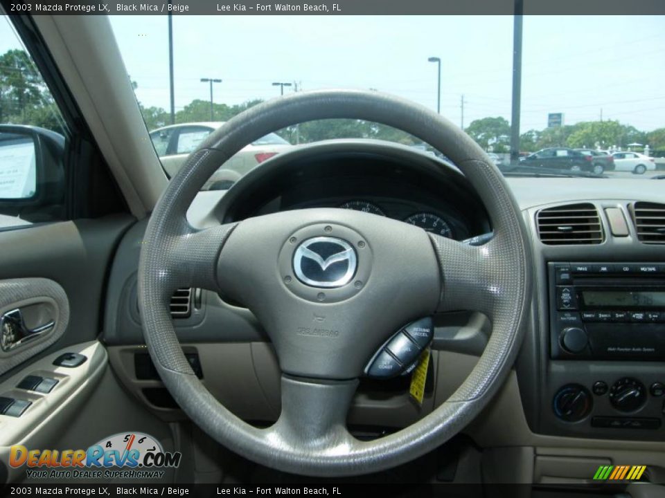 2003 Mazda Protege LX Black Mica / Beige Photo #20