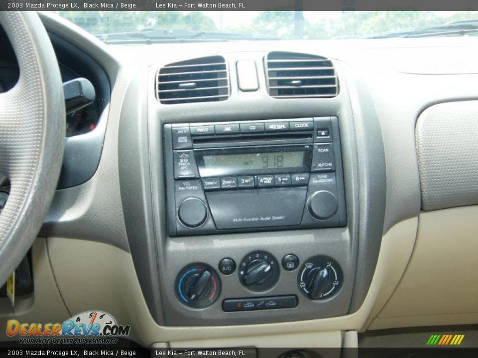 2003 Mazda Protege LX Black Mica / Beige Photo #21