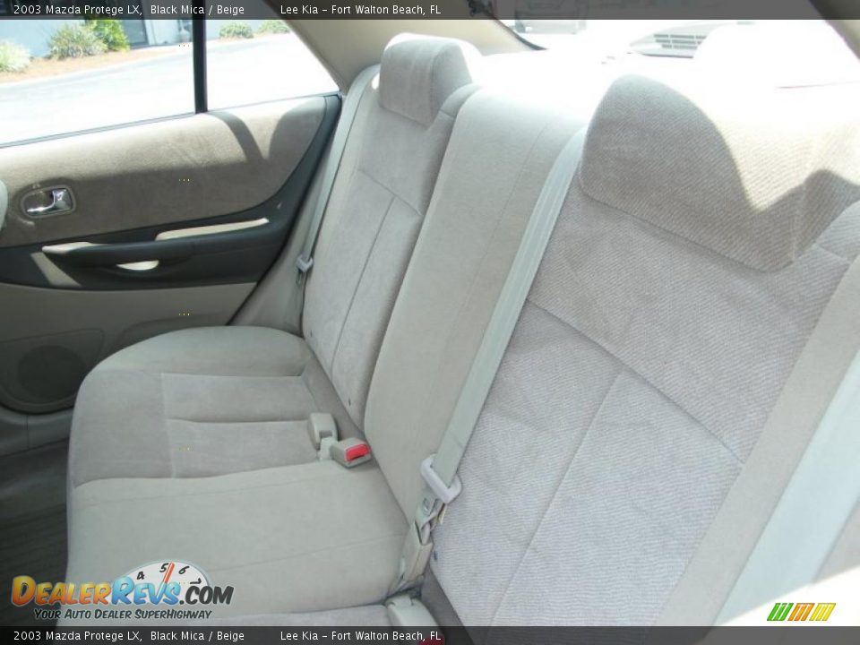 2003 Mazda Protege LX Black Mica / Beige Photo #22