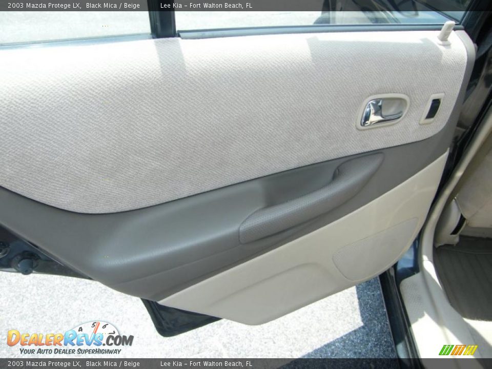 2003 Mazda Protege LX Black Mica / Beige Photo #24