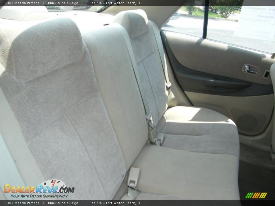 2003 Mazda Protege LX Black Mica / Beige Photo #26