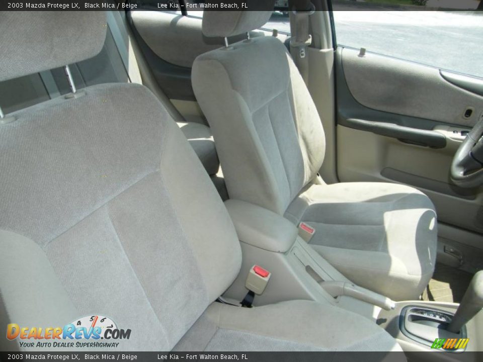 2003 Mazda Protege LX Black Mica / Beige Photo #27