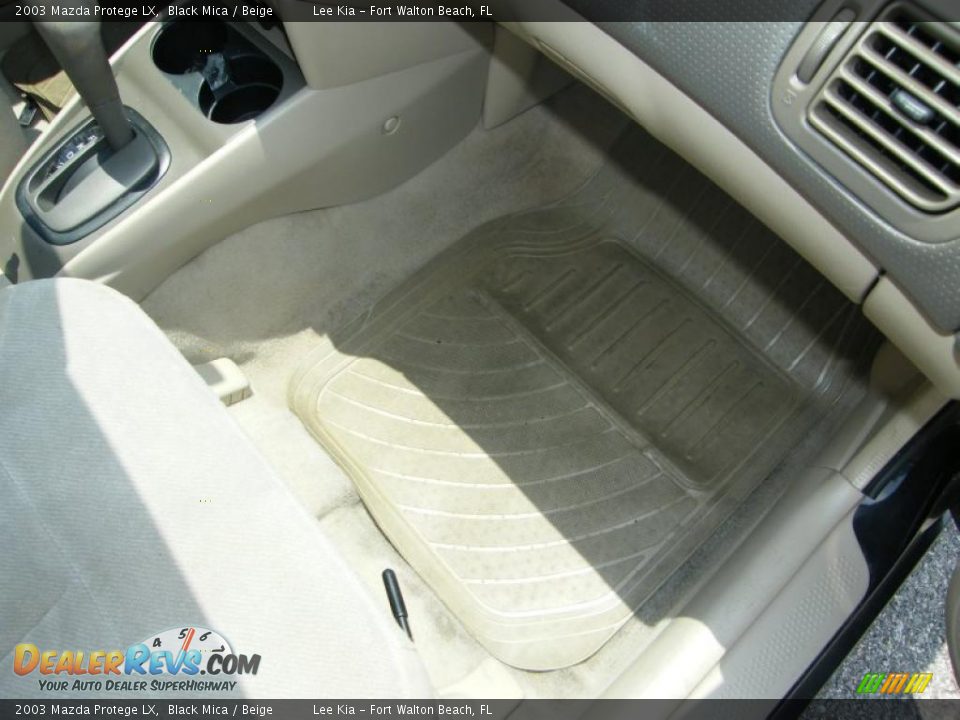 2003 Mazda Protege LX Black Mica / Beige Photo #28