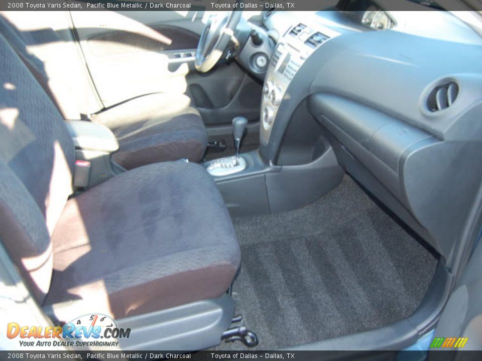 2008 Toyota Yaris Sedan Pacific Blue Metallic / Dark Charcoal Photo #8