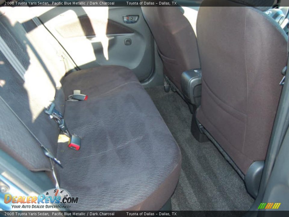 2008 Toyota Yaris Sedan Pacific Blue Metallic / Dark Charcoal Photo #9
