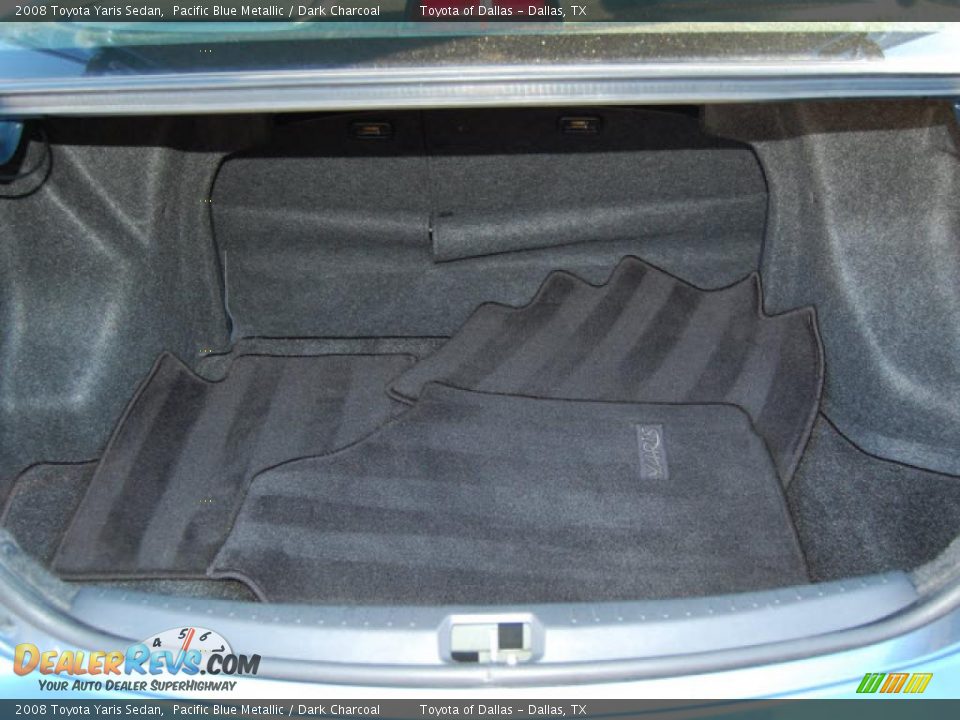 2008 Toyota Yaris Sedan Pacific Blue Metallic / Dark Charcoal Photo #10