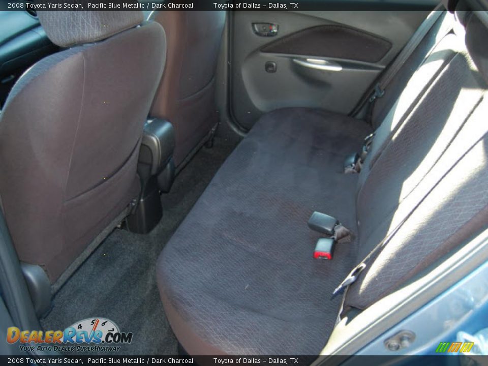 2008 Toyota Yaris Sedan Pacific Blue Metallic / Dark Charcoal Photo #11