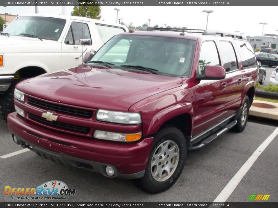 2004 Chevrolet Suburban 1500 Z71 4x4 Sport Red Metallic / Gray/Dark Charcoal Photo #2