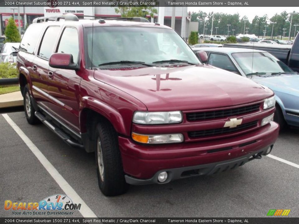 2004 Chevrolet Suburban 1500 Z71 4x4 Sport Red Metallic / Gray/Dark Charcoal Photo #3