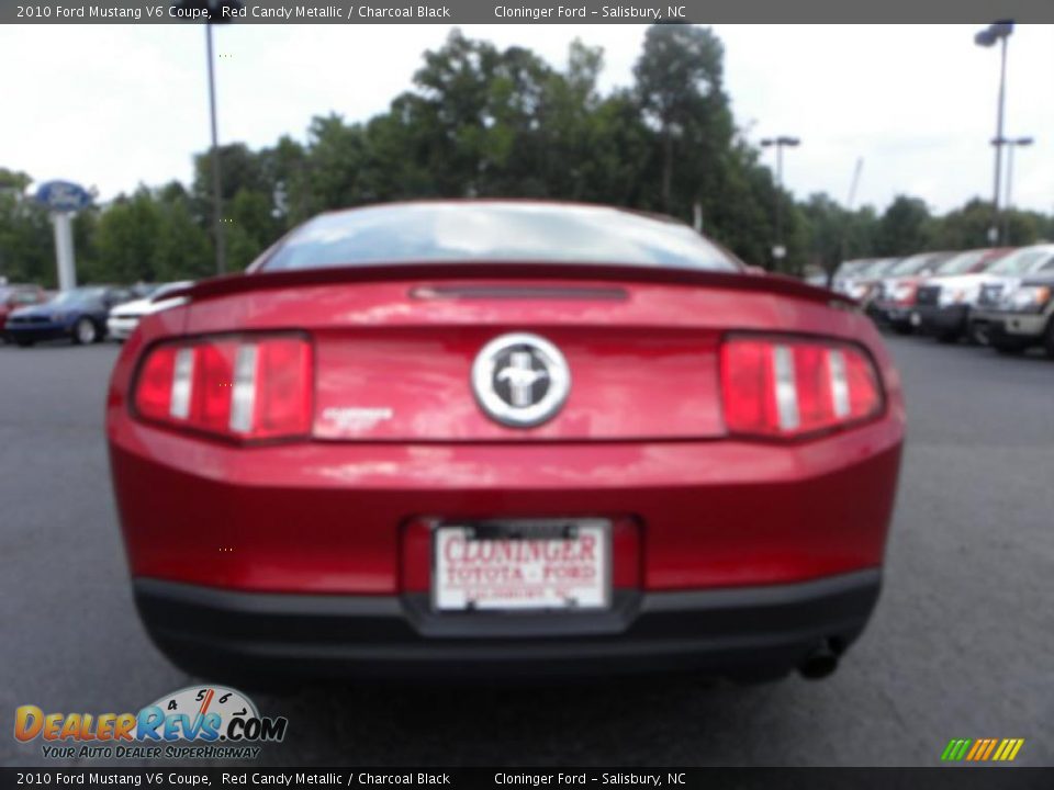 2010 Ford Mustang V6 Coupe Red Candy Metallic / Charcoal Black Photo #4