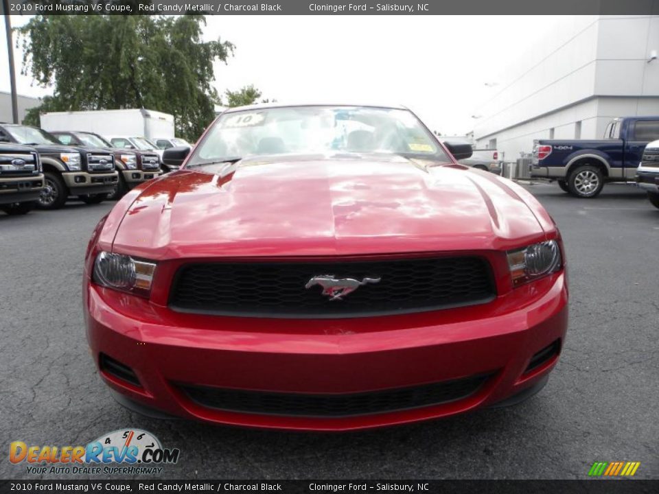 2010 Ford Mustang V6 Coupe Red Candy Metallic / Charcoal Black Photo #7
