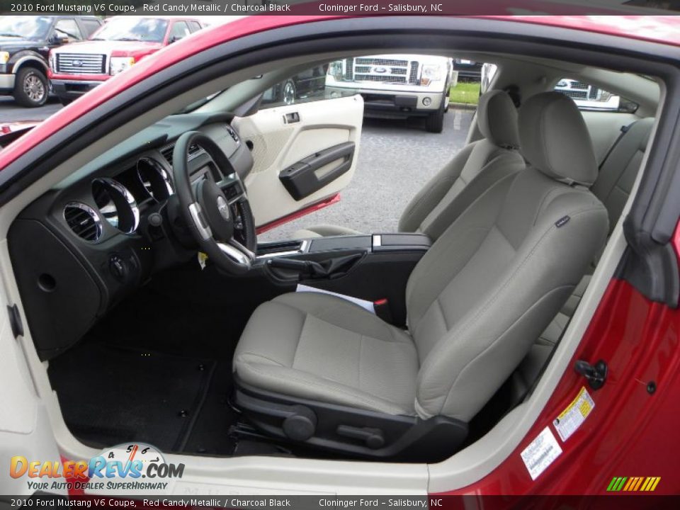2010 Ford Mustang V6 Coupe Red Candy Metallic / Charcoal Black Photo #8