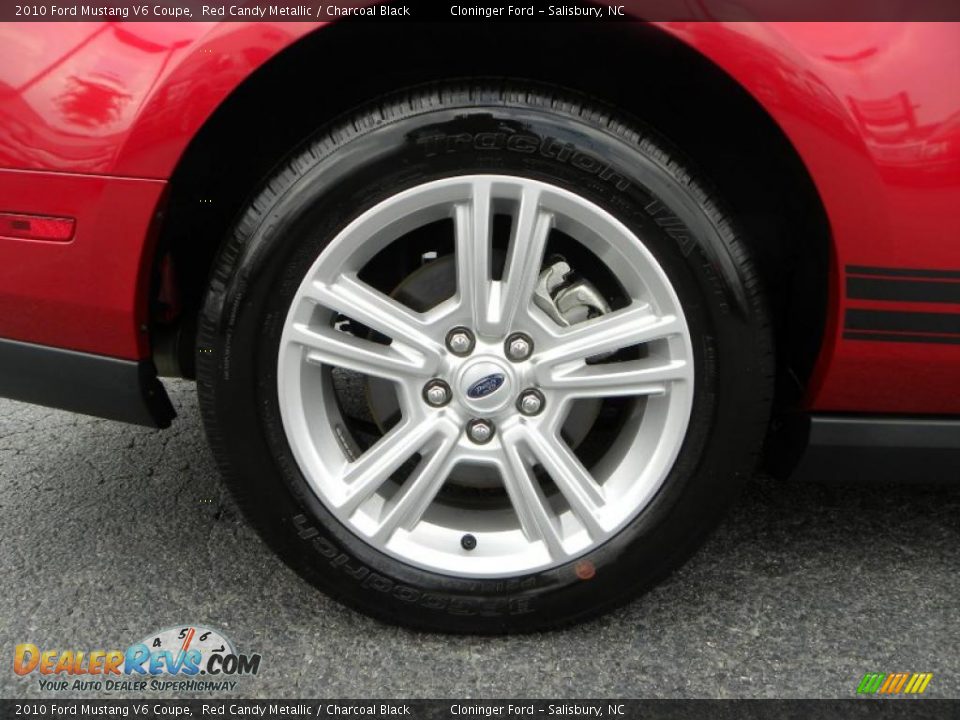 2010 Ford Mustang V6 Coupe Red Candy Metallic / Charcoal Black Photo #10