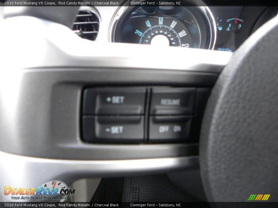 2010 Ford Mustang V6 Coupe Red Candy Metallic / Charcoal Black Photo #16