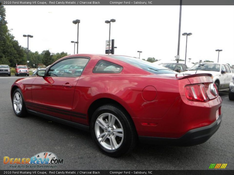 2010 Ford Mustang V6 Coupe Red Candy Metallic / Charcoal Black Photo #18