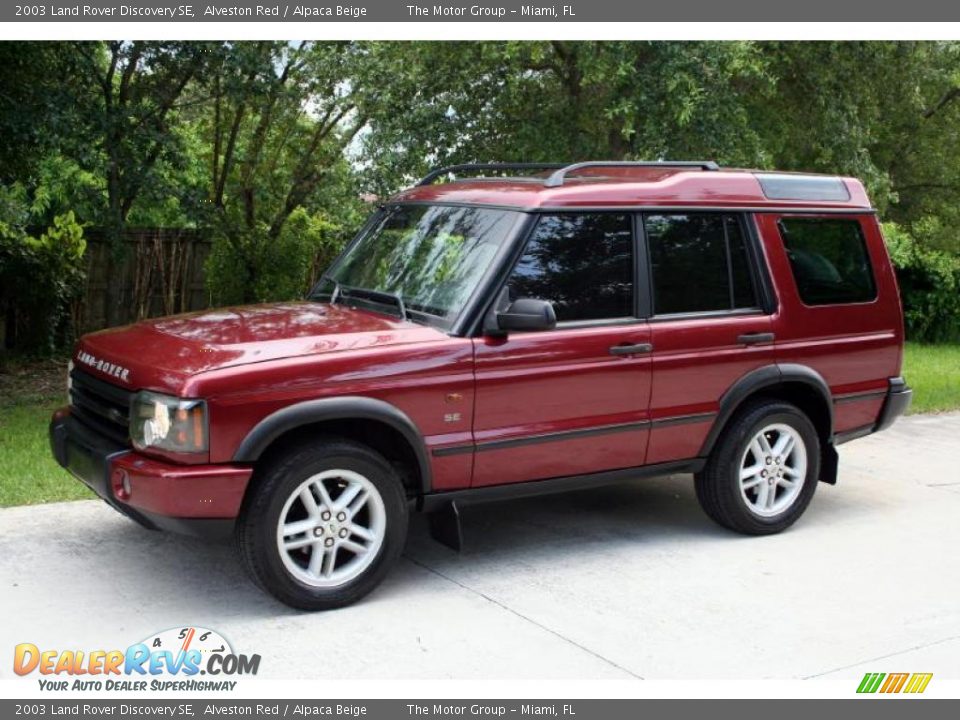 2003 Land Rover Discovery SE Alveston Red / Alpaca Beige Photo #2