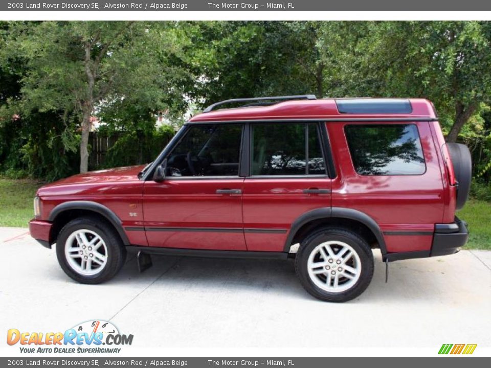 2003 Land Rover Discovery SE Alveston Red / Alpaca Beige Photo #4