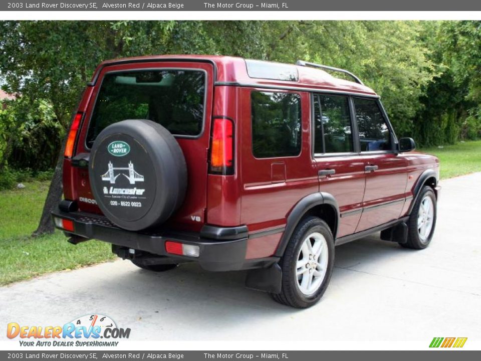2003 Land Rover Discovery SE Alveston Red / Alpaca Beige Photo #7