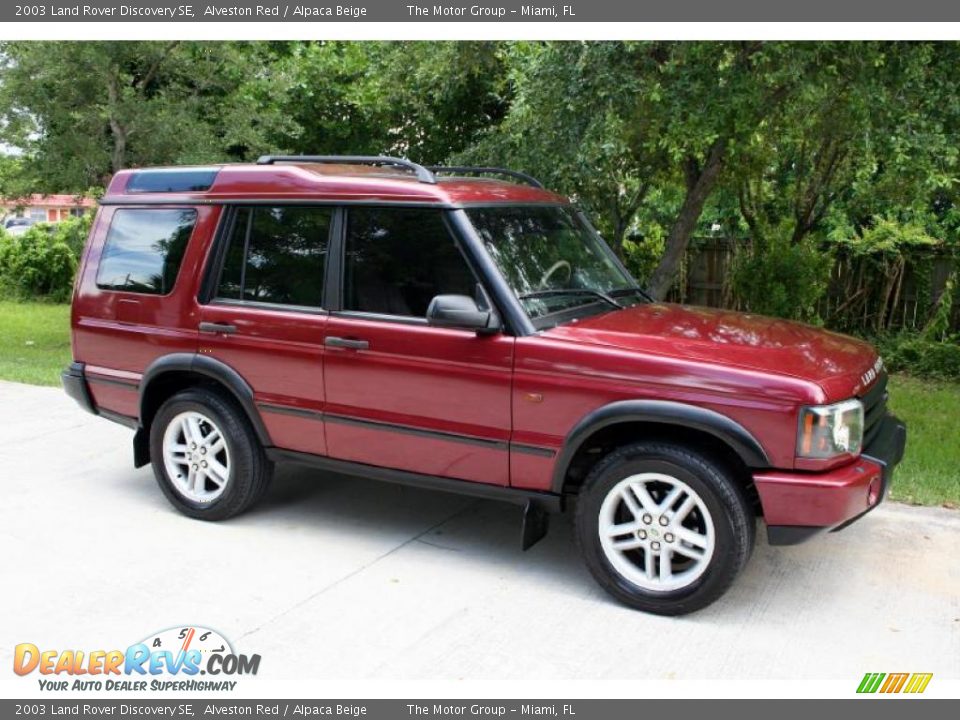 2003 Land Rover Discovery SE Alveston Red / Alpaca Beige Photo #11