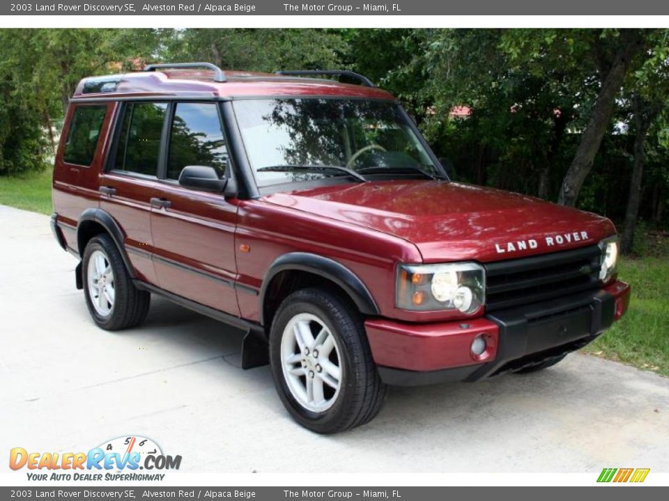 2003 Land Rover Discovery SE Alveston Red / Alpaca Beige Photo #12