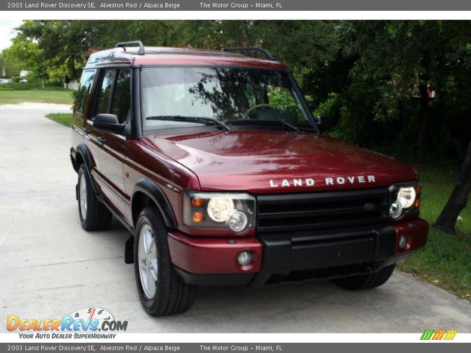 2003 Land Rover Discovery SE Alveston Red / Alpaca Beige Photo #13