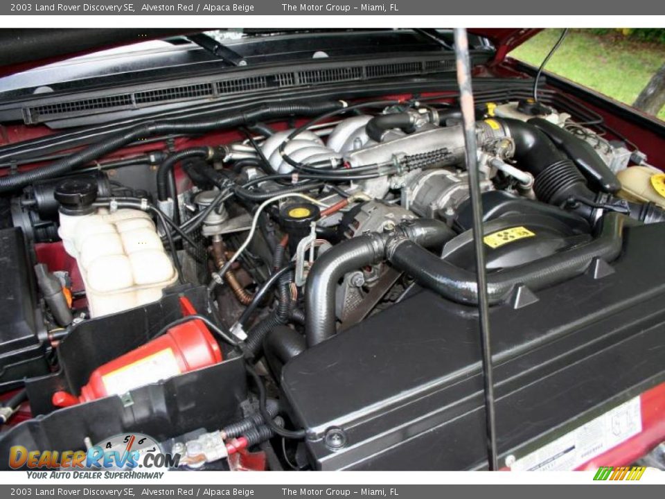 2003 Land Rover Discovery SE Alveston Red / Alpaca Beige Photo #24