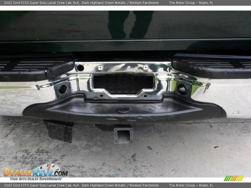 2002 Ford F250 Super Duty Lariat Crew Cab 4x4 Dark Highland Green Metallic / Medium Parchment Photo #20