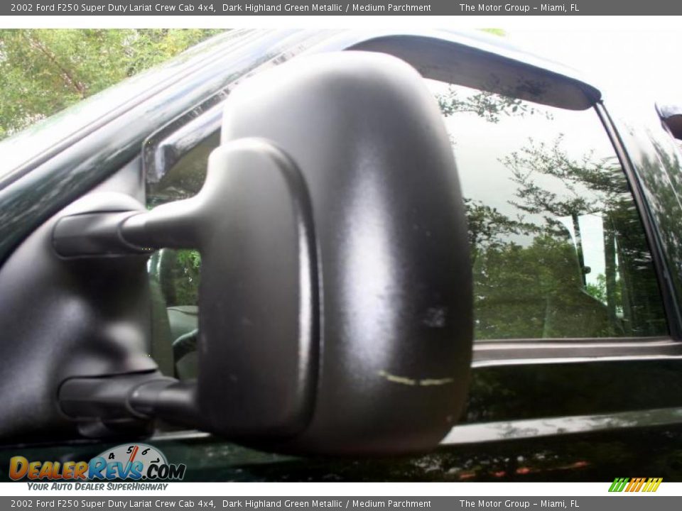 2002 Ford F250 Super Duty Lariat Crew Cab 4x4 Dark Highland Green Metallic / Medium Parchment Photo #22