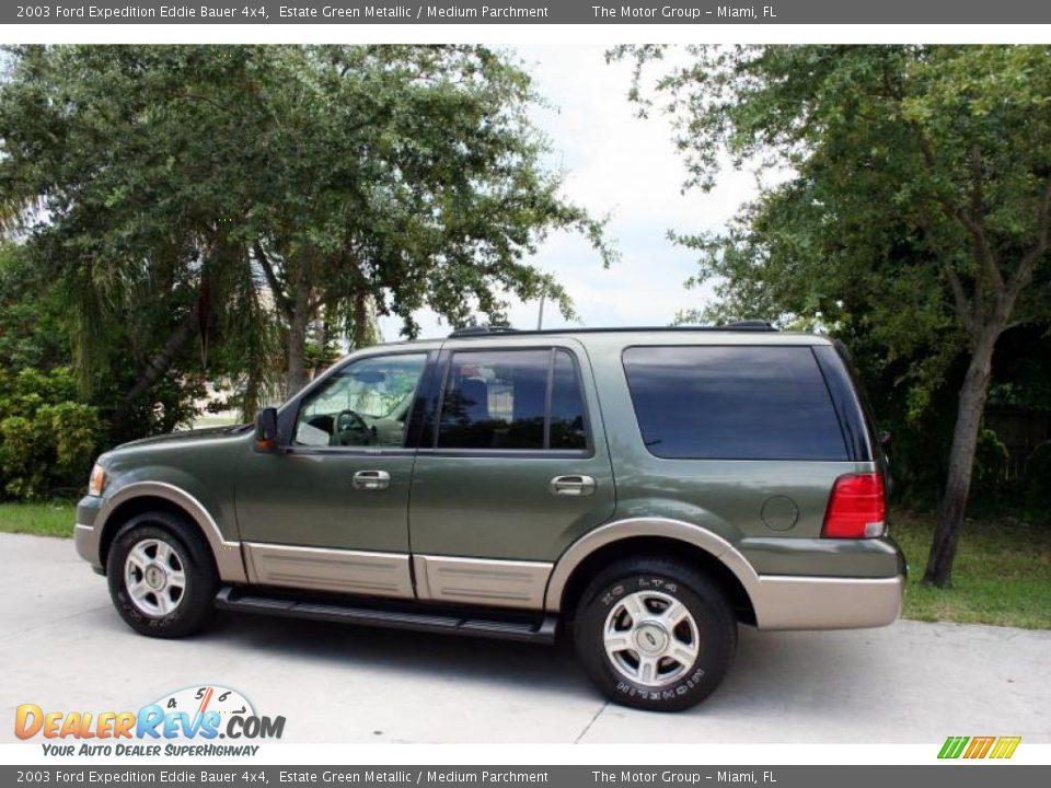 2003 Ford Expedition Eddie Bauer 4x4 Estate Green Metallic / Medium Parchment Photo #4