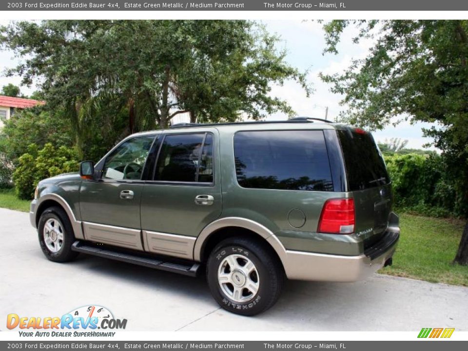 2003 Ford Expedition Eddie Bauer 4x4 Estate Green Metallic / Medium Parchment Photo #5