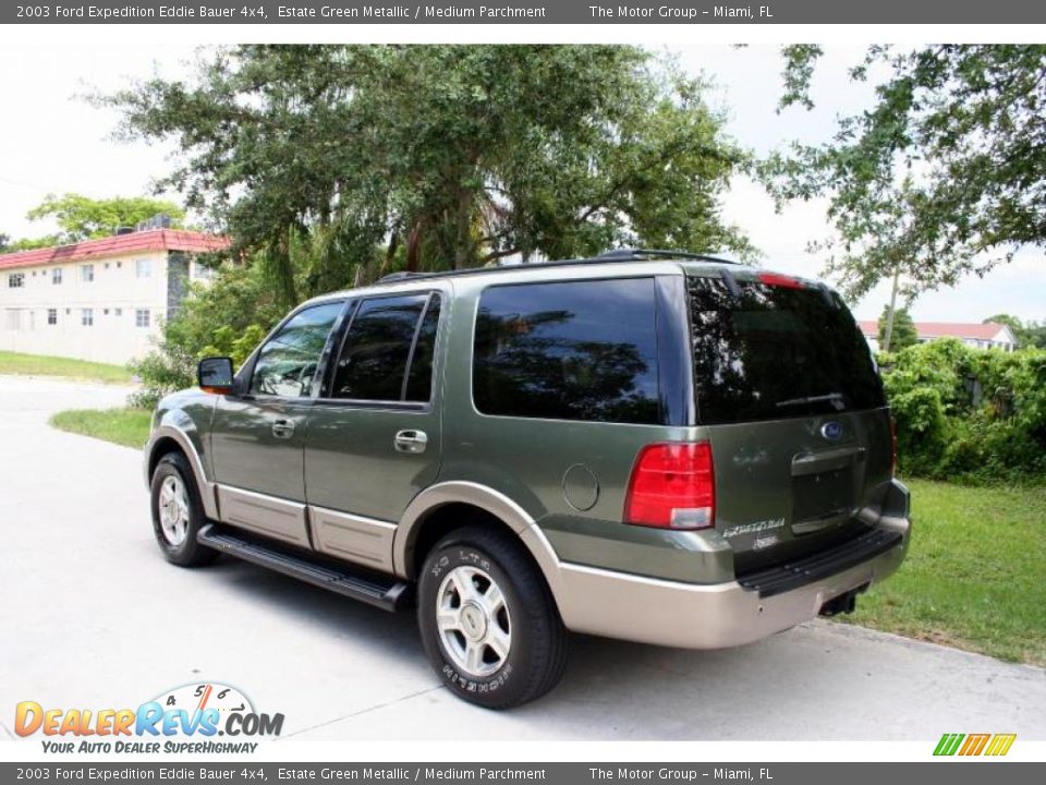 2003 Ford Expedition Eddie Bauer 4x4 Estate Green Metallic / Medium Parchment Photo #6