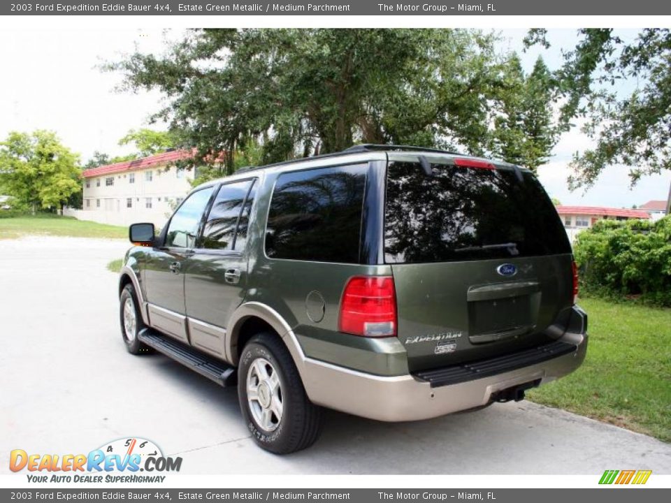2003 Ford Expedition Eddie Bauer 4x4 Estate Green Metallic / Medium Parchment Photo #7