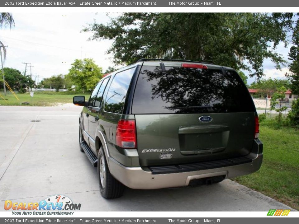 2003 Ford Expedition Eddie Bauer 4x4 Estate Green Metallic / Medium Parchment Photo #8