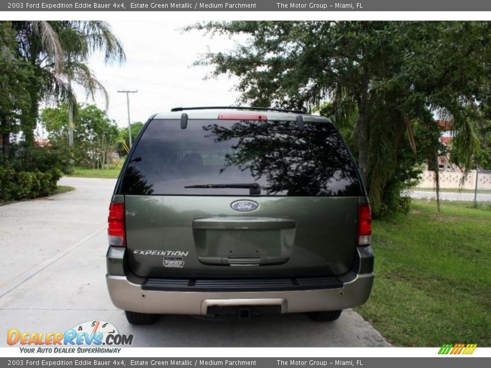 2003 Ford Expedition Eddie Bauer 4x4 Estate Green Metallic / Medium Parchment Photo #9