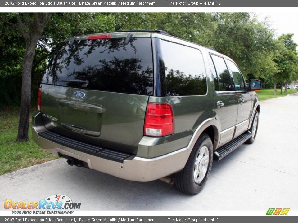2003 Ford Expedition Eddie Bauer 4x4 Estate Green Metallic / Medium Parchment Photo #10