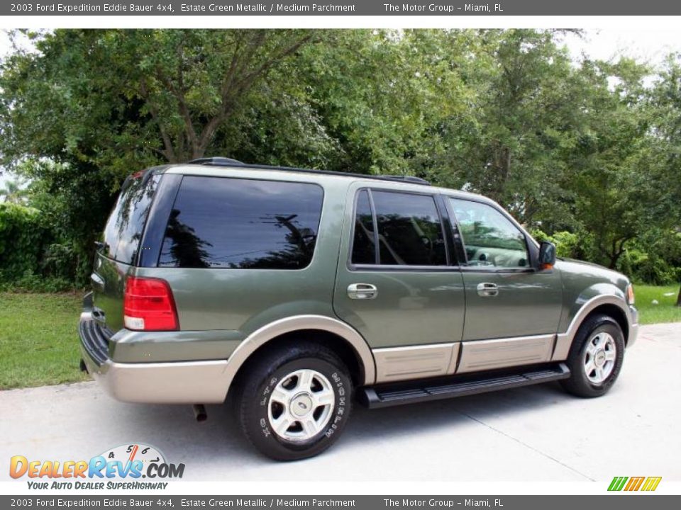 2003 Ford Expedition Eddie Bauer 4x4 Estate Green Metallic / Medium Parchment Photo #11