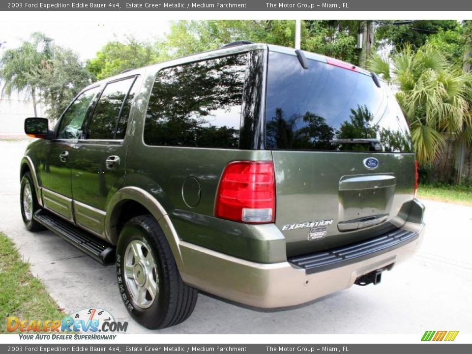 2003 Ford Expedition Eddie Bauer 4x4 Estate Green Metallic / Medium Parchment Photo #19