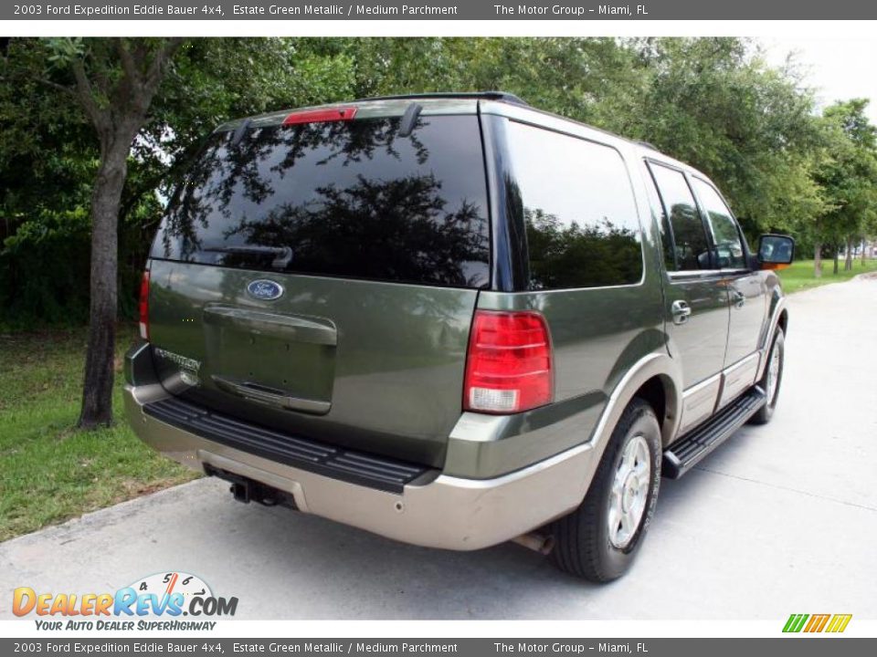 2003 Ford Expedition Eddie Bauer 4x4 Estate Green Metallic / Medium Parchment Photo #20