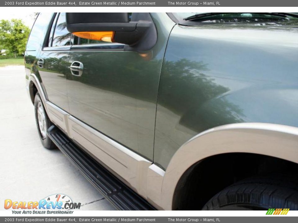 2003 Ford Expedition Eddie Bauer 4x4 Estate Green Metallic / Medium Parchment Photo #21